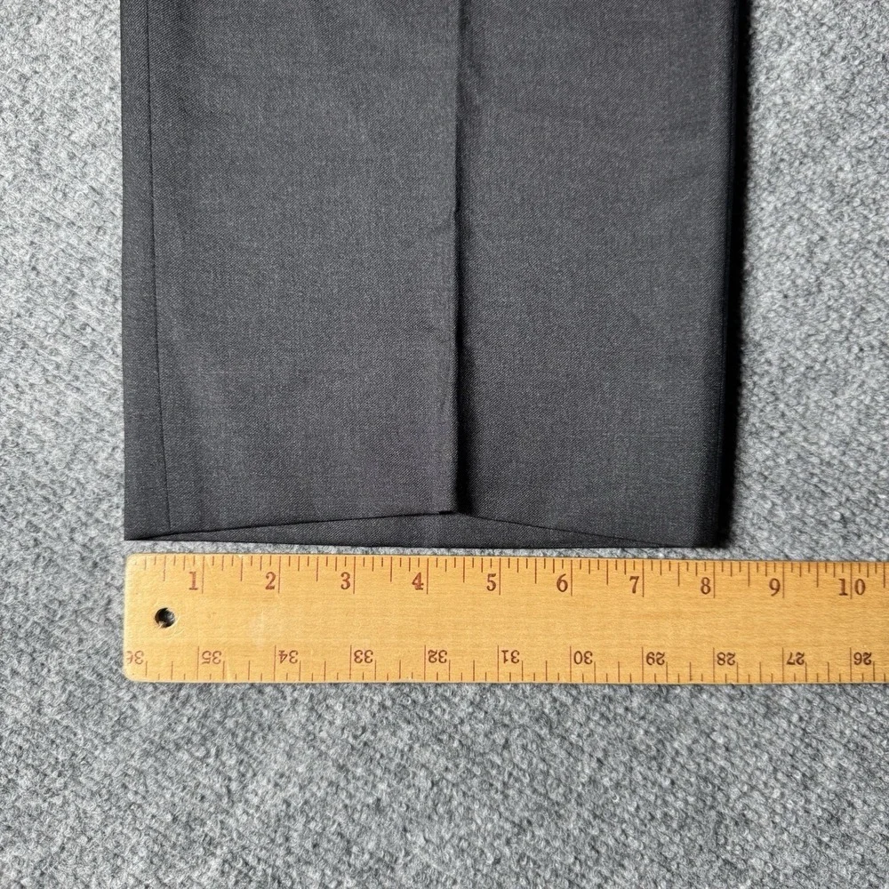 Brooks Brothers 1818 Madison Fit Reda Flexo Merino Wool Dress Pants 36x28 Black